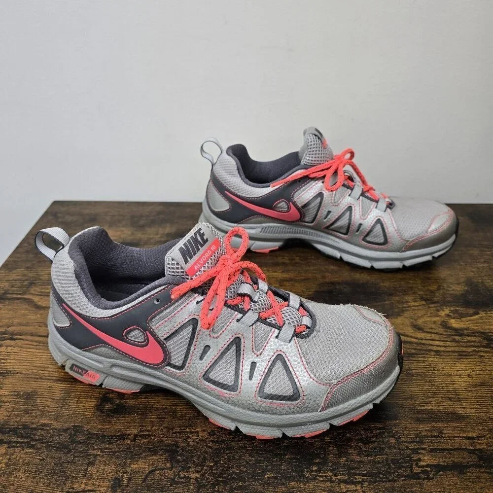 Nike Alvord 10 512038-002 Gray Pink Trail Running Shoes Sneakers Size 9
